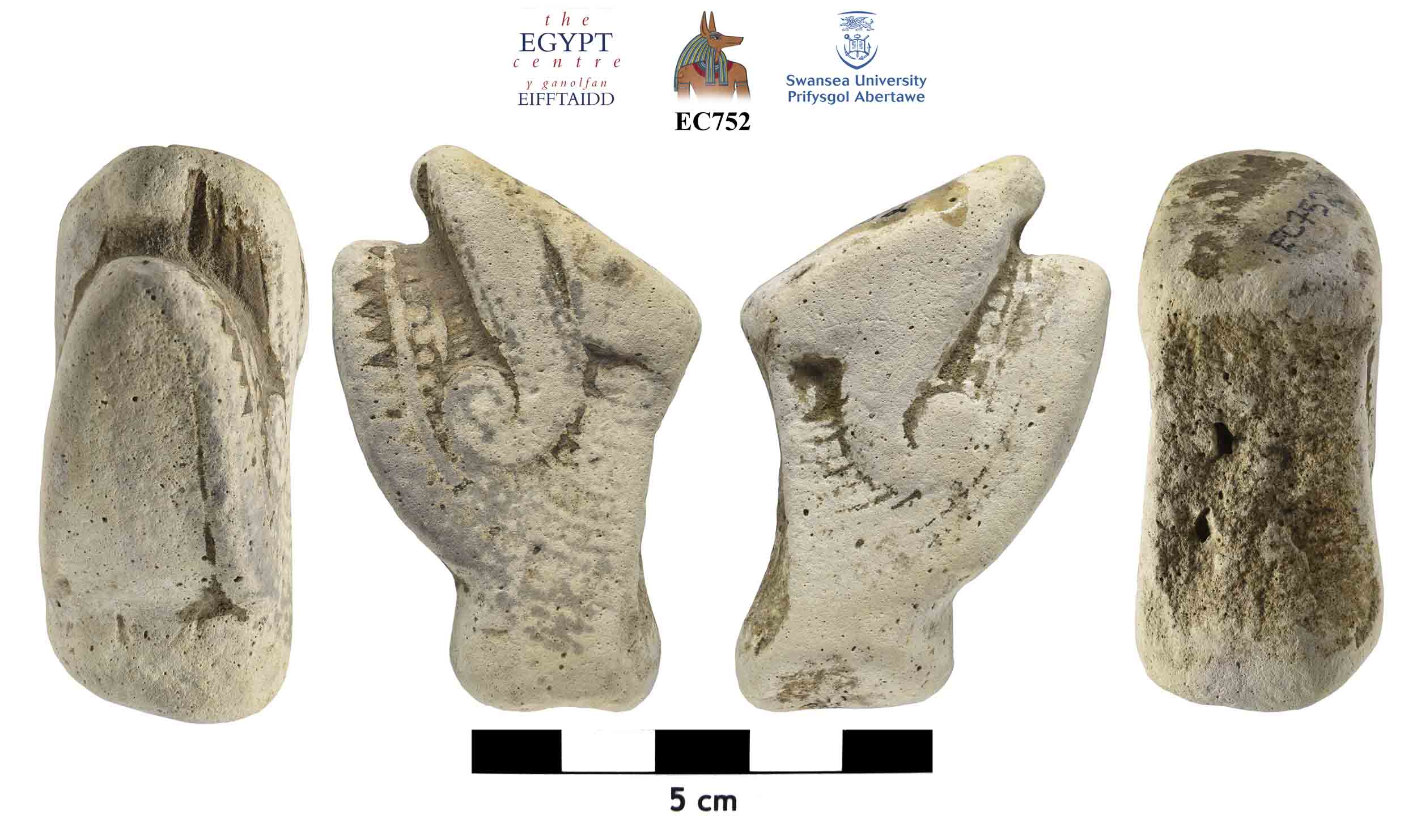 Image for: Fragment of a faience head